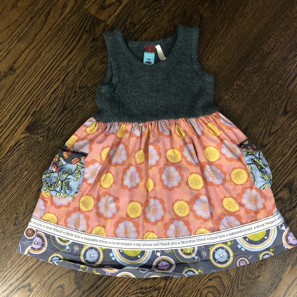 Matilda Jane Colorful Kids Dress with Floral Design